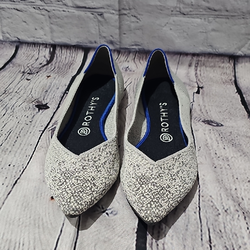 Rothy's Metallic Pearl Flats